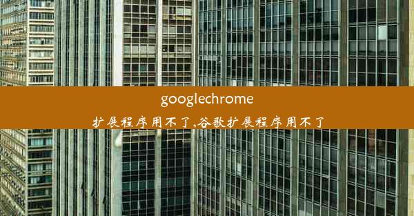 googlechrome扩展程序用不了,谷歌扩展程序用不了