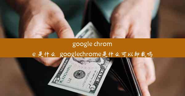 google chrome 是什么_googlechrome是什么可以卸载吗