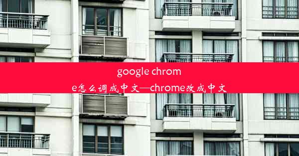 google chrome怎么调成中文—chrome改成中文