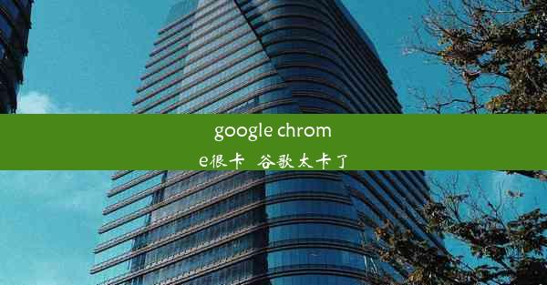 google chrome很卡_谷歌太卡了