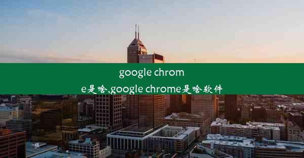 google chrome是啥,google chrome是啥软件