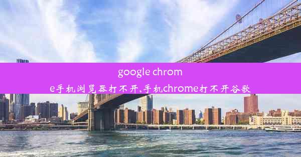 google chrome手机浏览器打不开,手机chrome打不开谷歌