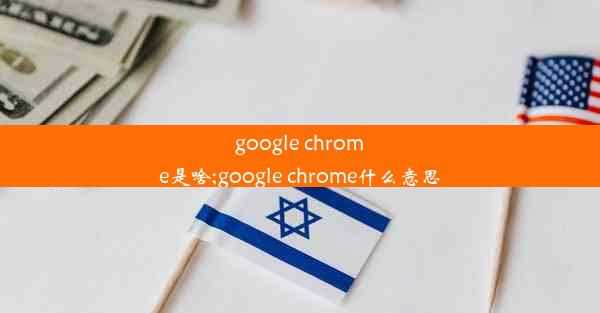 google chrome是啥;google chrome什么意思