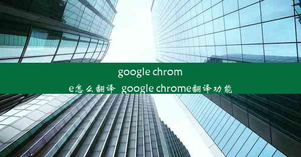 google chrome怎么翻译_google chrome翻译功能