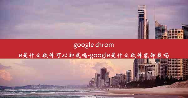 google chrome是什么软件可以卸载吗-google是什么软件能卸载吗