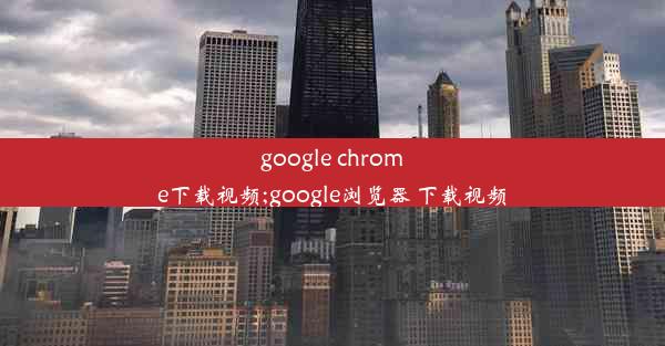 google chrome下载视频;google浏览器 下载视频