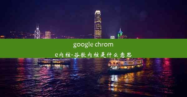 google chrome内核-谷歌内核是什么意思