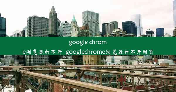 google chrome浏览器打不开_googlechrome浏览器打不开网页