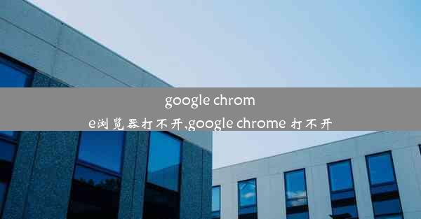 google chrome浏览器打不开,google chrome 打不开