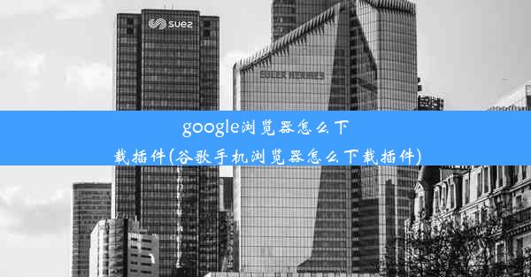 google浏览器怎么下载插件(谷歌手机浏览器怎么下载插件)