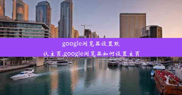 google浏览器设置默认主页,google浏览器如何设置主页