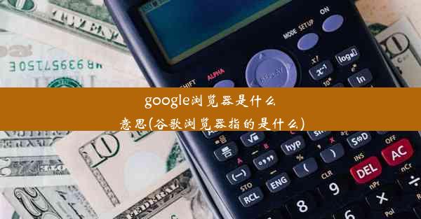 google浏览器是什么意思(谷歌浏览器指的是什么)