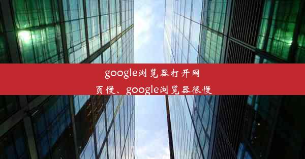 google浏览器打开网页慢、google浏览器很慢