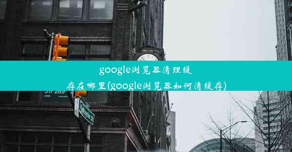 google浏览器清理缓存在哪里(google浏览器如何清缓存)