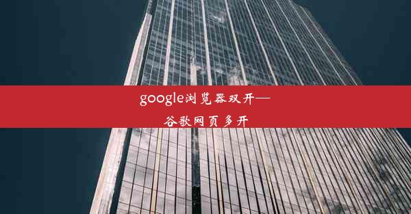 google浏览器双开—谷歌网页多开