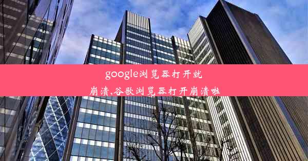 google浏览器打开就崩溃,谷歌浏览器打开崩溃啦