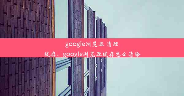 google浏览器 清理缓存、google浏览器缓存怎么清除