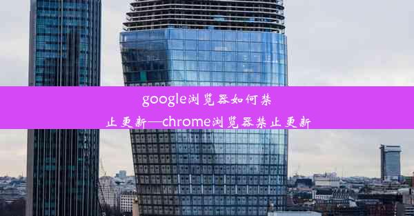 google浏览器如何禁止更新—chrome浏览器禁止更新