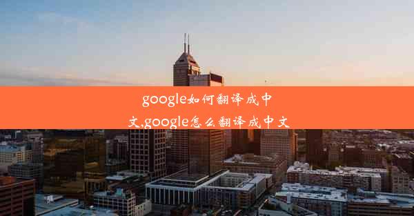 google如何翻译成中文,google怎么翻译成中文