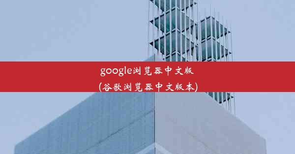 google浏览器中文版(谷歌浏览器中文版本)