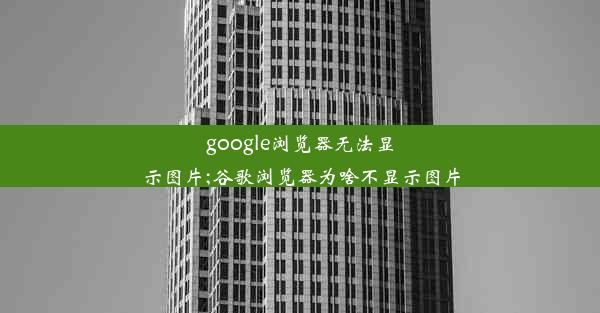 google浏览器无法显示图片;谷歌浏览器为啥不显示图片