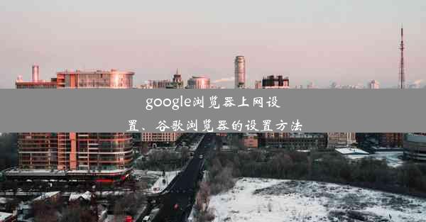 google浏览器上网设置、谷歌浏览器的设置方法