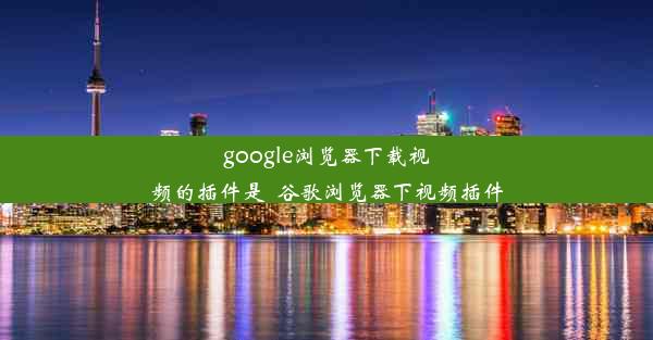 google浏览器下载视频的插件是_谷歌浏览器下视频插件