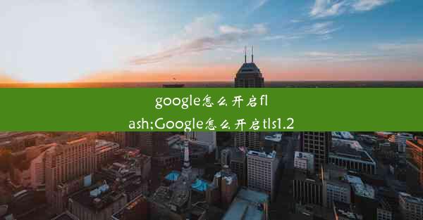 google怎么开启flash;Google怎么开启tls1.2