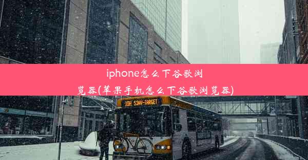 iphone怎么下谷歌浏览器(苹果手机怎么下谷歌浏览器)