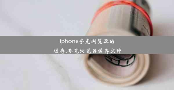 iphone夸克浏览器的缓存,夸克浏览器缓存文件