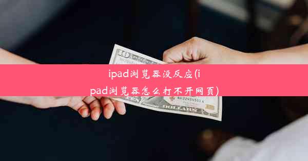 ipad浏览器没反应(ipad浏览器怎么打不开网页)