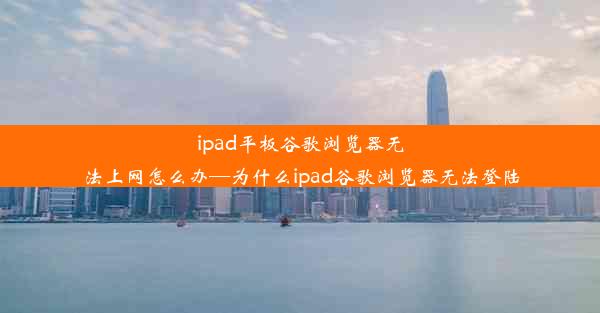 ipad平板谷歌浏览器无法上网怎么办—为什么ipad谷歌浏览器无法登陆