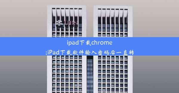 ipad下载chrome;iPad下载软件输入密码后一直转