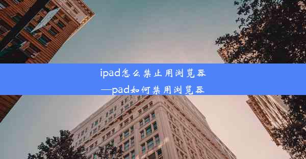 ipad怎么禁止用浏览器—pad如何禁用浏览器