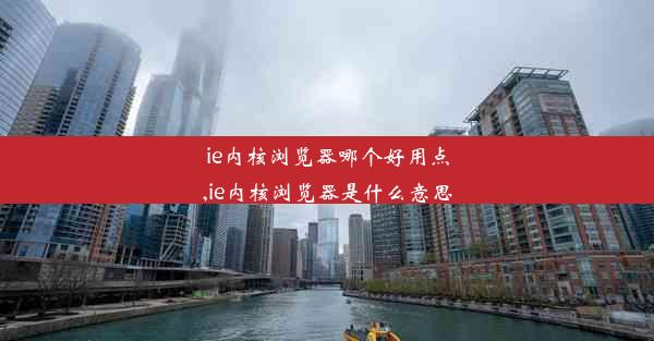 ie内核浏览器哪个好用点,ie内核浏览器是什么意思