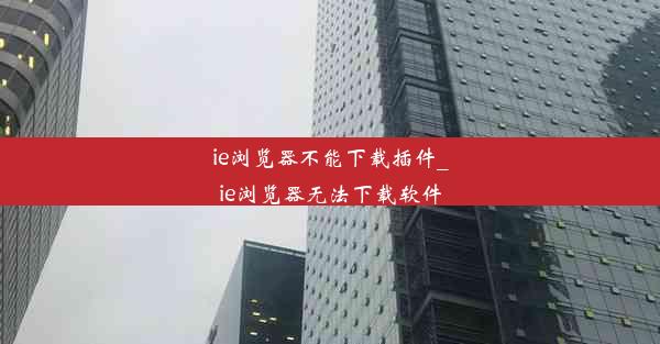 ie浏览器不能下载插件_ie浏览器无法下载软件