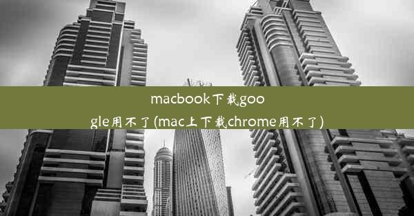 macbook下载google用不了(mac上下载chrome用不了)