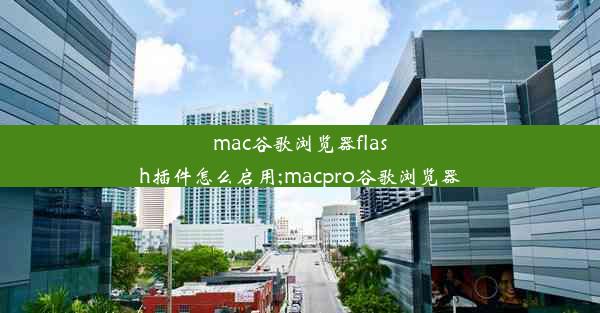 mac谷歌浏览器flash插件怎么启用;macpro谷歌浏览器