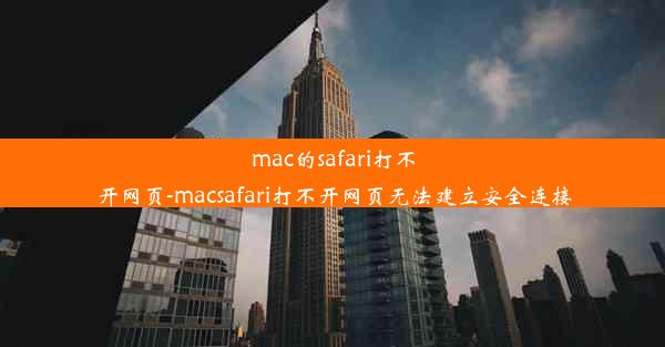 mac的safari打不开网页-macsafari打不开网页无法建立安全连接