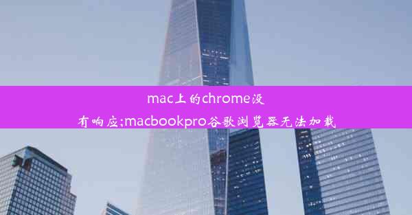 mac上的chrome没有响应;macbookpro谷歌浏览器无法加载