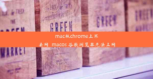 mac版chrome上不去网_macos 谷歌浏览器无法上网