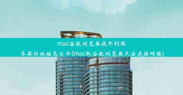 mac谷歌浏览器找不到服务器的地址怎么办(mac版谷歌浏览器无法连接网络)