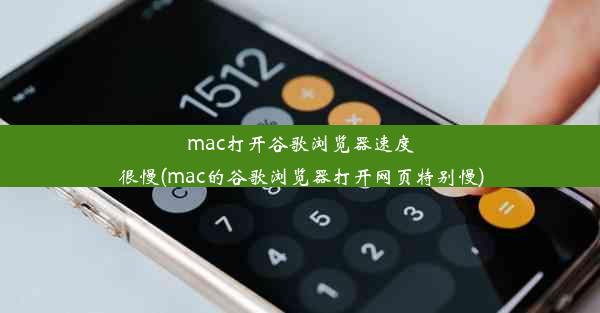 mac打开谷歌浏览器速度很慢(mac的谷歌浏览器打开网页特别慢)