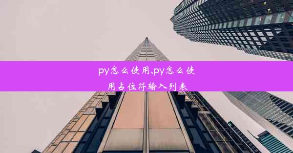 py怎么使用,py怎么使用占位符输入列表