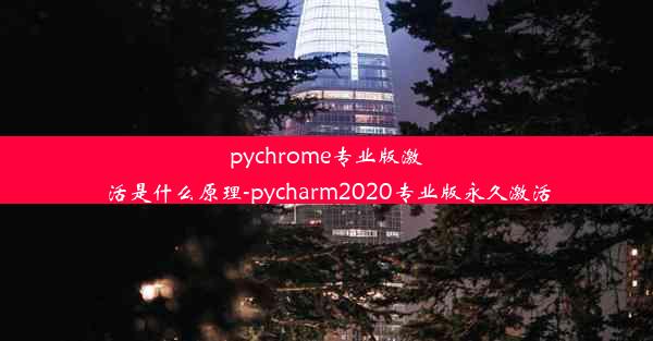 pychrome专业版激活是什么原理-pycharm2020专业版永久激活