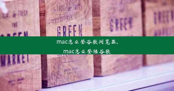 mac怎么登谷歌浏览器,mac怎么登陆谷歌