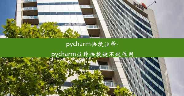 pycharm快捷注释-pycharm注释快捷键不起作用