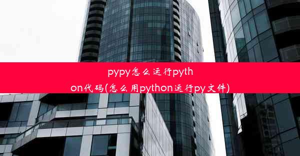 pypy怎么运行python代码(怎么用python运行py文件)