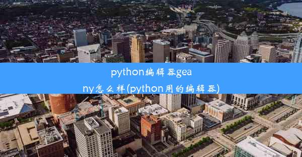 python编辑器geany怎么样(python用的编辑器)