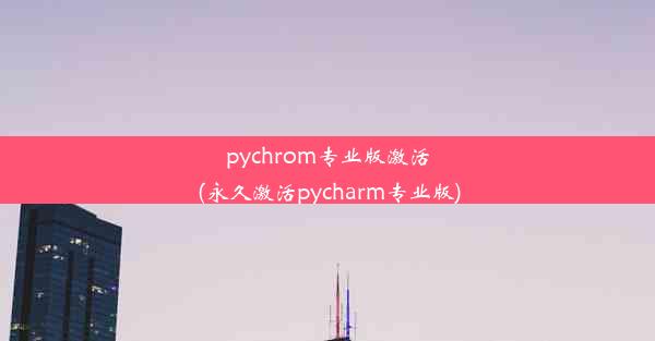 pychrom专业版激活(永久激活pycharm专业版)